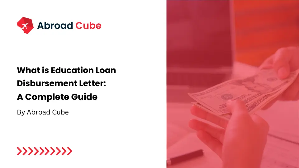 What is Education Loan Disbursement Letter